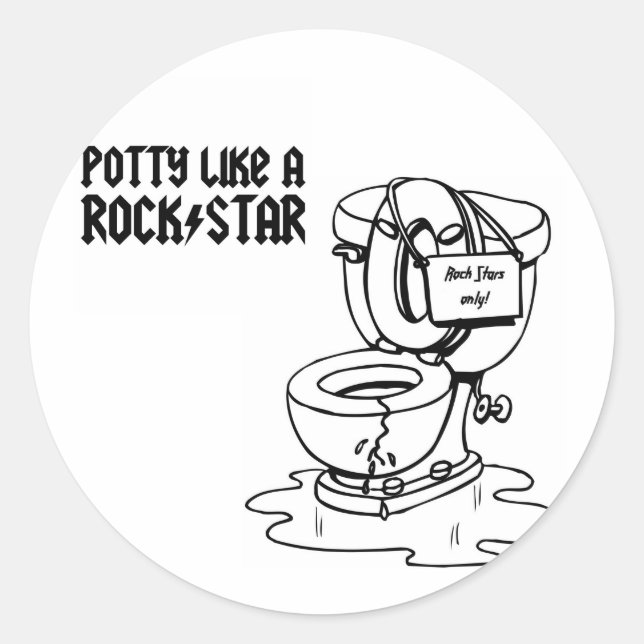 Potty Time! - Designer Sticker (Front)