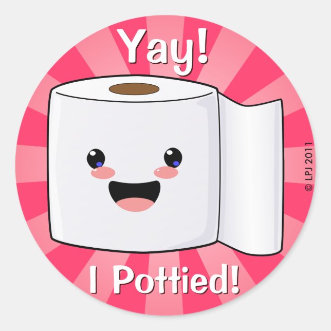 Potty Training Reward Petey TP Stickers (Front)