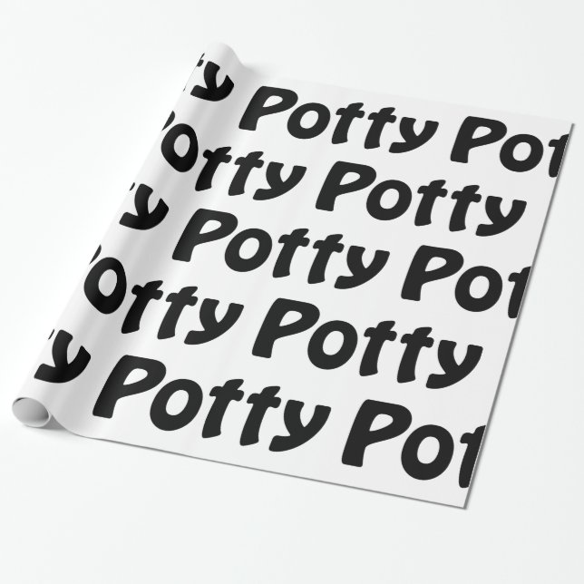 Potty Wrapping Paper (Unrolled)