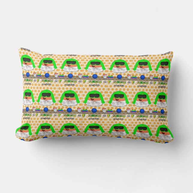 Pou Fiofofo Cotton Throw Pillow (Front)