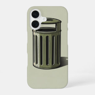 Poubelle Rétro Simple iPhone 16 Case