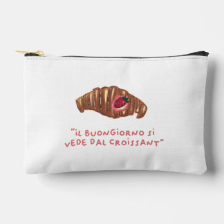 Pouch bag - il buongiorno si vede dal croissant