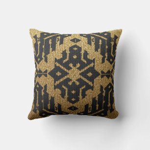 Pouf with a with an antique image cushion