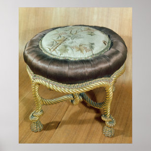 Pouffe, Second Empire Style Poster