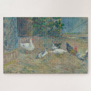 Poulailler à la maison rouge, Pontoise by Pissarro Jigsaw Puzzle