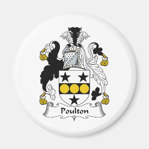 Poulton Family Crest Magnet