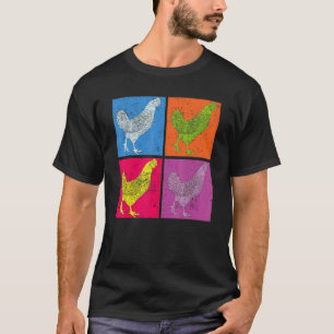 Poultry Bird Farmer Farm Animal Pop Chicken 1 T-Shirt