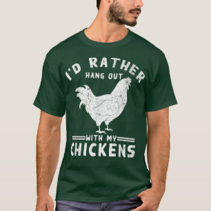 Poultry Bird Funny Farmer Farm Animal Lover Farmin T-Shirt