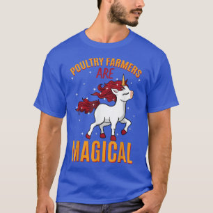 Poultry Farmers Are Magical Unicorn Animal Husband T-Shirt