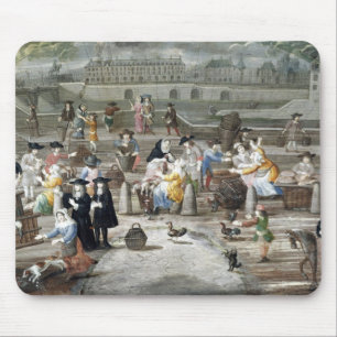 Poultry Market on Quai des Grands Augustins Mouse Pad