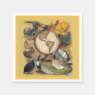 Poultry of the World Napkin
