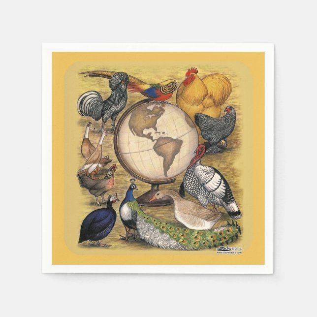 Poultry of the World Napkin (Front)