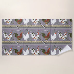 Poultry Painter Beach Towel