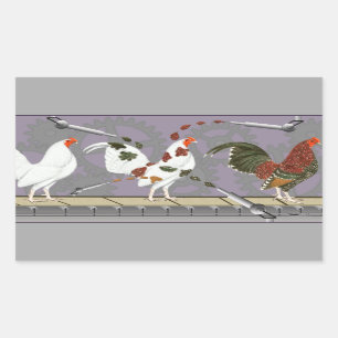 Poultry Painter Rectangular Sticker