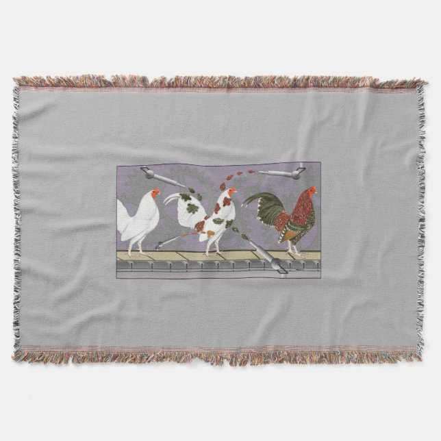 Poultry Painter Throw Blanket (Front)