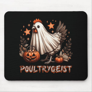 Poultrygeist Chicken Ghost Pumpkin Costume Hallowe Mouse Pad
