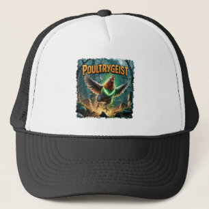 Poultrygeist Illustration – Poultry Poltergeist Trucker Hat