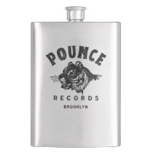 Pounce Records Flask