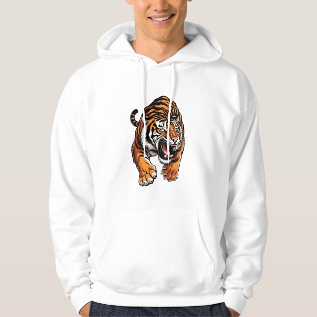 Pouncing Tiger Hoodie (Front)