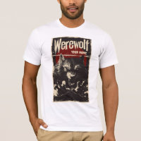 Pouncing Werewolf in the Full Moon Vintage Monster