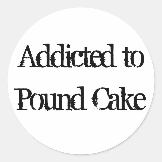 Pound Cake Classic Round Sticker (Front)