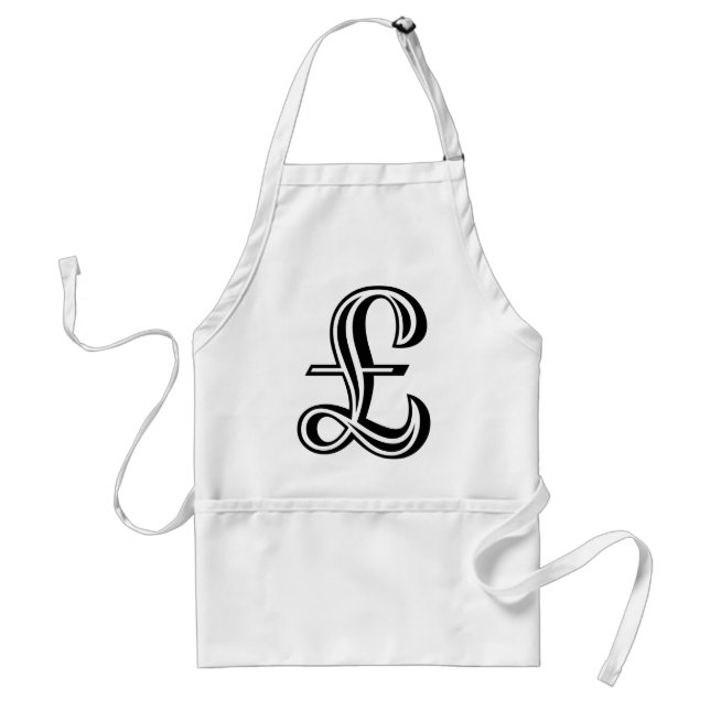 Pound Sign - Black Standard Apron (Front)