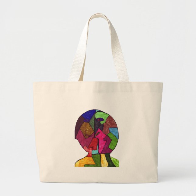 Pound-Tristan F Large Tote Bag (Front)