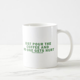 pour coffee mug
