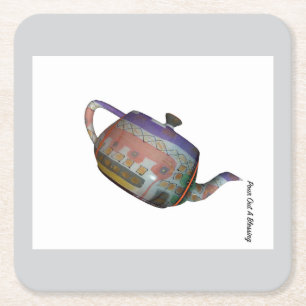 Pour Out A Blessing Square Paper Coaster