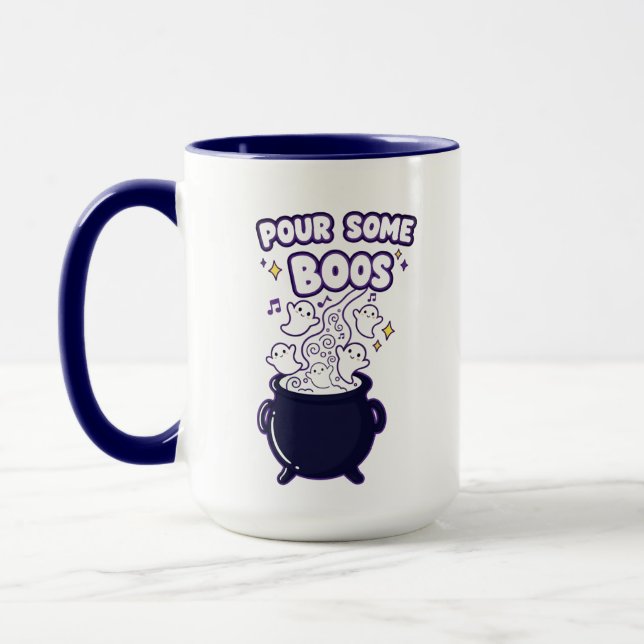 Pour Some Boos Mug | Funny Ghost mug for halloween (Left)