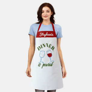 Pour Some Fun: Personalised Wine Lover Chef Apron
