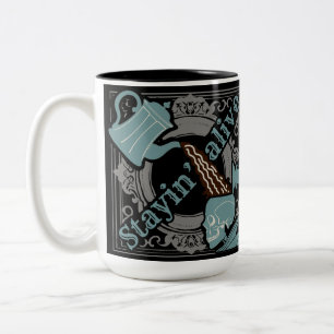 Pour the coffee in! Two-Tone coffee mug
