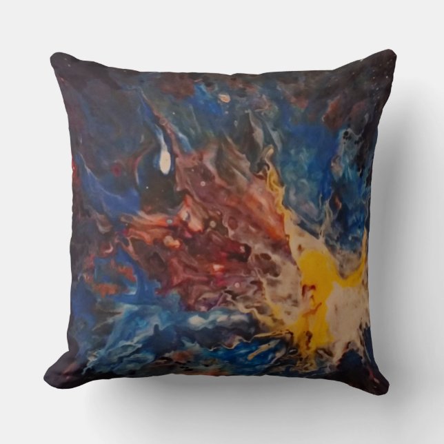 Poured Big Bang Pillow Art (Front)