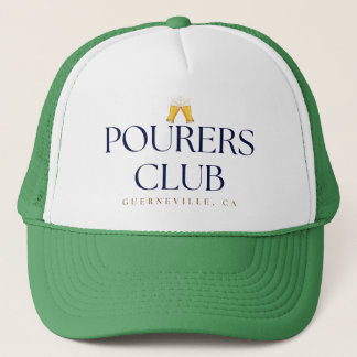 Pourers Club Trucker Hat – Cheers Icon