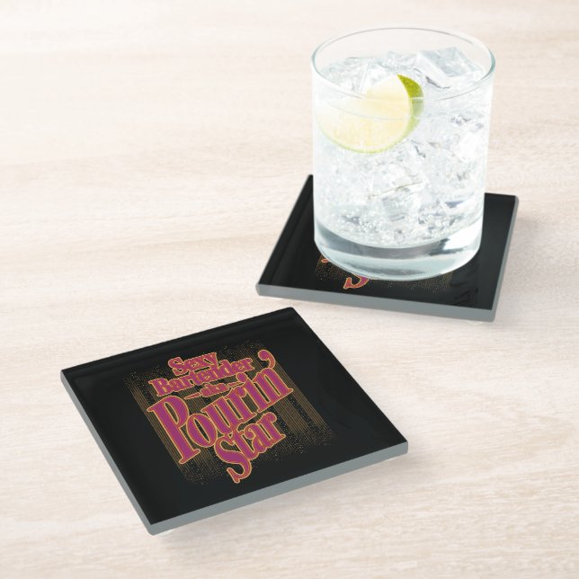Pourin' Star Glass Coaster (Angled)