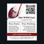 Pouring Red Wine, Wine Bar/Winery Advertising Flyer<br><div class="desc">Pouring Red Wine,  Wine Bar/Winery Advertising Flyers By The Business Card Store.</div>