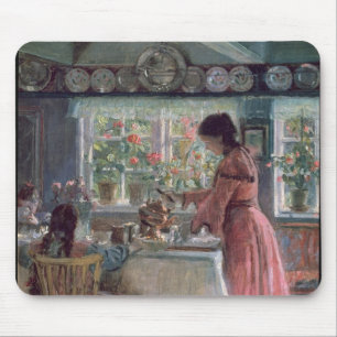 Pouring the Morning Coffee, 1906 Mouse Pad