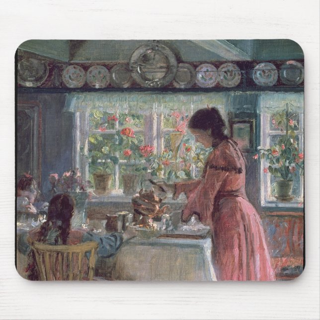 Pouring the Morning Coffee, 1906 Mouse Pad (Front)