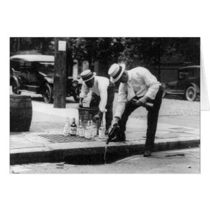 Pouring Whiskey Into a Sewer, 1930