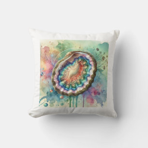 Pourtales abalone 170724AREF126 - Watercolor Cushion