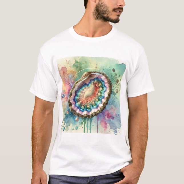 Pourtales abalone 170724AREF126 - Watercolor T-Shirt (Front)