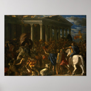 Poussin - Destruction Of Temple Of Jerusalem Poster