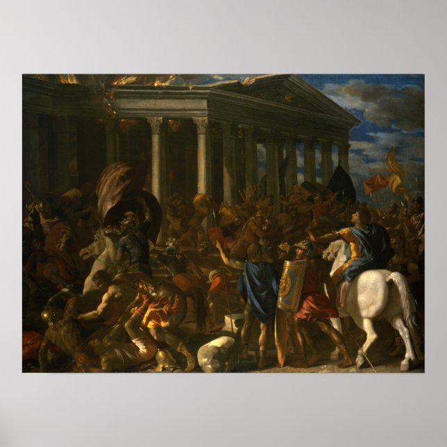 Poussin - Destruction Of Temple Of Jerusalem Poster (Front)