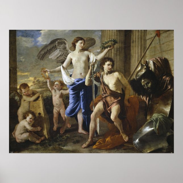 Poussin - Triumph Of David Poster (Front)