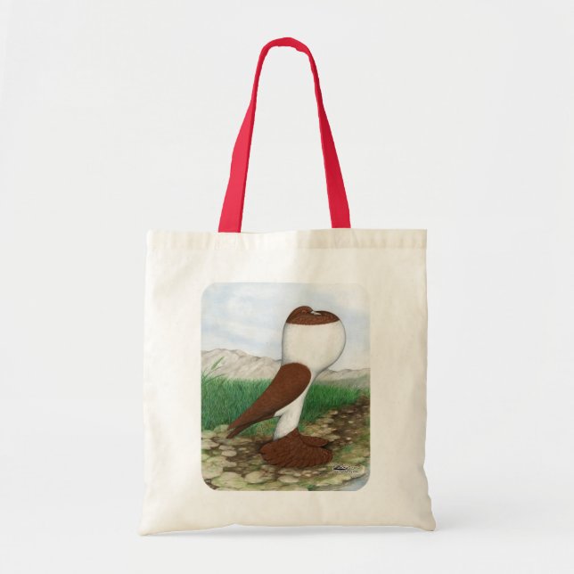 Pouter Pigeon Red Hana Tote Bag (Front)