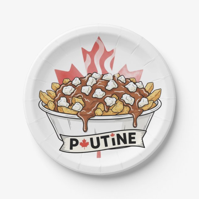 Poutine Paper Plate (Front)