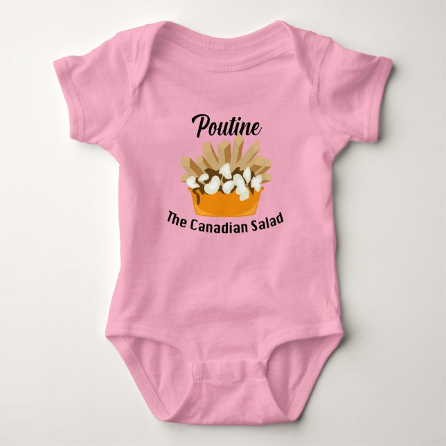 Poutine, The Canadian Salad - Baby Jersey Bodysuit (Front)