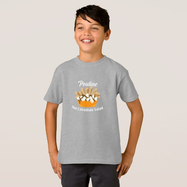 Poutine, The Canadian Salad - Kids' Basic T-Shirt (Front Full)