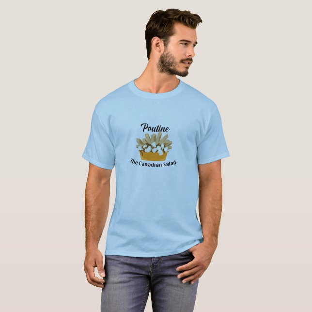 Poutine, The Canadian Salad - Men's Basic T-Shirt (Front Full)