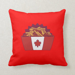 Poutine Throw Pillow